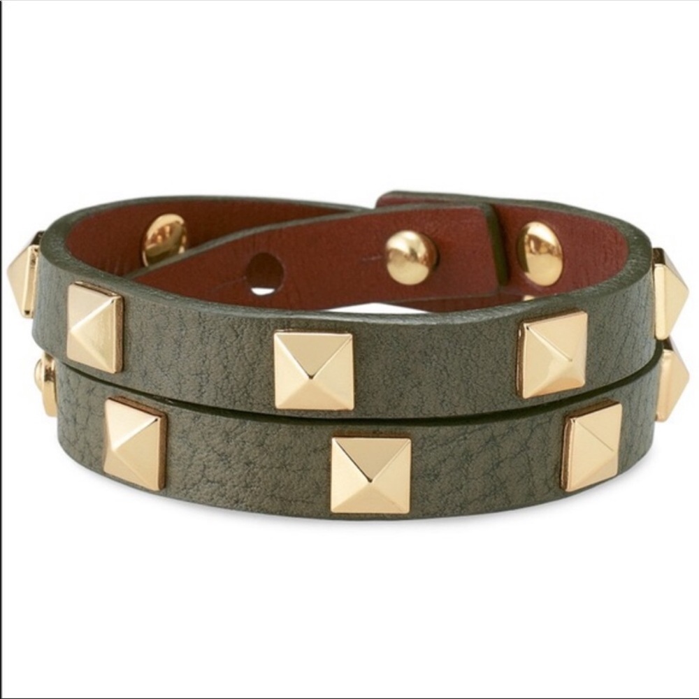 Stella & Dot Leather Wrap Bracelet